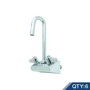 4" WALL MOUNT FAUCET W/ QUARTER-TURN