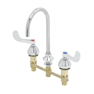 CONCEALED WIDESPREAD FAUCET, 8" CENTERS,