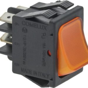 PULSANTE BIPOLARE ARANCIONE 16A 250V