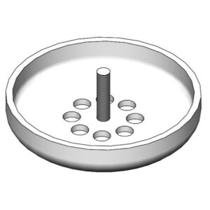 OVERFLOW STRAINER FACE, S'STEEL