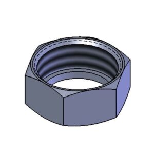 NUT, FAUCET FLANGE COUPLING - CHROME