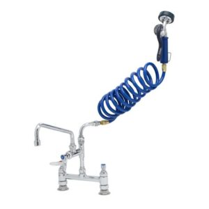 PET GROOMING: 8" DECK MOUNT BASE FAUCET,