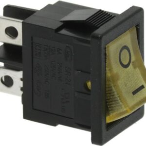 INTERRUTTORE BIPOLARE GIALLO 16A 250V