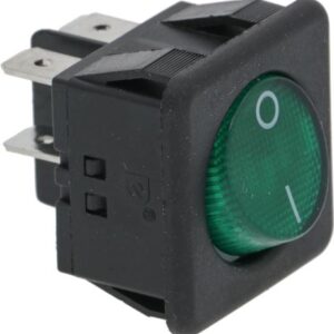 INTERRUTTORE BIPOLARE VERDE 16A 250V