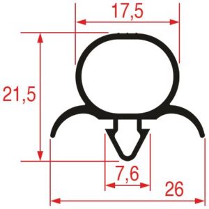 GUARNIZIONE AD INCASTRO 1840x960 mm
