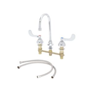 WIDESPREAD FAUCET, 8" DECK MOUNT, QT