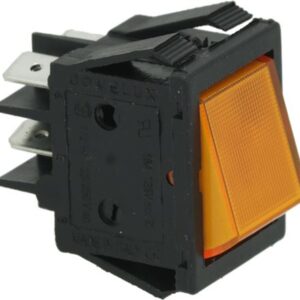 PULSANTE BIPOLARE ARANCIO 16A 250V