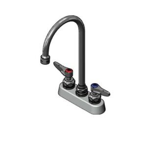 4" DECK MOUNT FAUCET, CERAMAS, LEVER