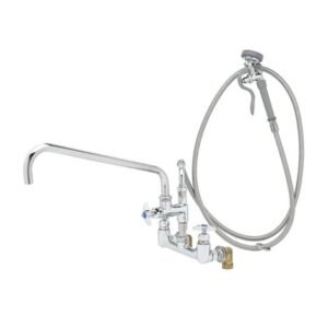 BIG-FLO SPRAY ASSEMBLY: 8" WALL MOUNT,