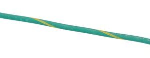 WIRE, JUMPER, 14AWG, GREEN W/YELLOW