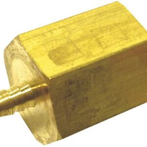 RACCORDO PORTAGOMMA ø 1/4"F ø 6 OTTONE