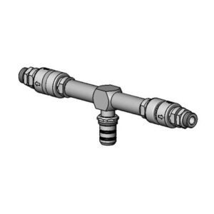 SWIVEL TEE ASSEMBLY W/ (2) VACUUM