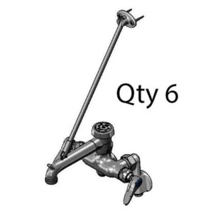 SERVICE SINK FAUCET, WALL MOUNT,
