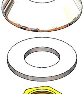 ADJUSTABLE DECK FLANGE ASSEMBLY FOR GLAS