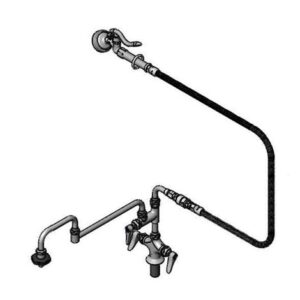 PRE-RINSE: SINGLE HOLE BASE FAUCET,