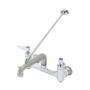 SERVICE SINK FAUCET, 8" WALL MOUNT,