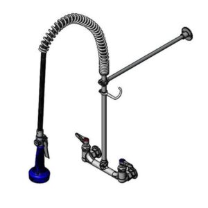 PRE-RINSE UNIT: 8" C/C WALL MOUNT,