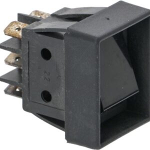 INTERRUTTORE BIPOLARE NERO 16A 250V