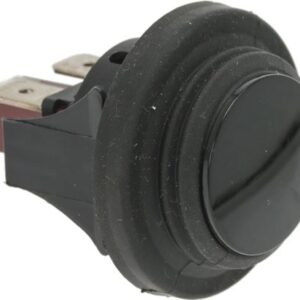 PULSANTE UNIPOLARE NERO 16A 250V