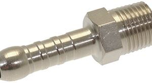 RACCORDO ø 1/8"M NPT PORTAGOMMA ø 7 mm
