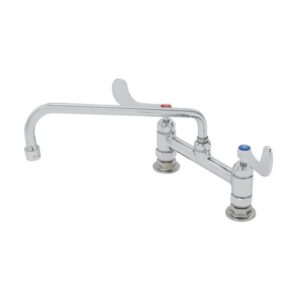8" DOUBLE PANTRY FAUCET, DECK MOUNT,
