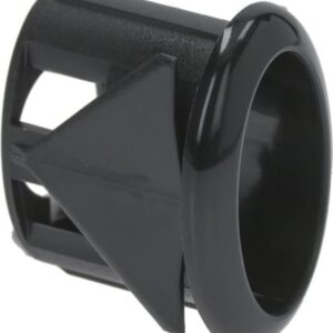 CORPO PULSANTE ELLITTICO 21x11 mm NERO