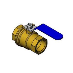 BALL VALVE, 3/4 FEMALE NPT, BRASS, ZINC