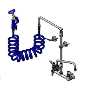 PET GROOM: 8" WALLMOUNT FAUCET, 12"