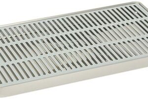 RACCOGLIGOCCE INOX 400x220xh30 mm