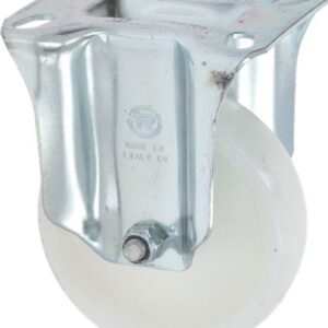 RUOTA FISSA D.100 NYLON BIANCO