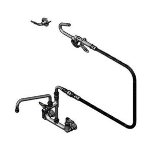 8" WALL MOUNT FAUCET, CERAMAS, ADF W/