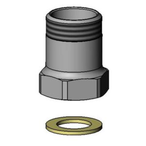 SWIVEL X SWIVEL ADAPTER, CHROME-PLATED