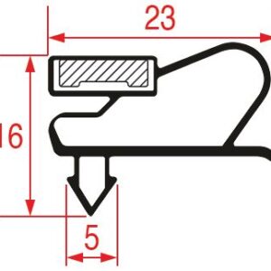 GUARNIZIONE AD INCASTRO 1530x630 mm