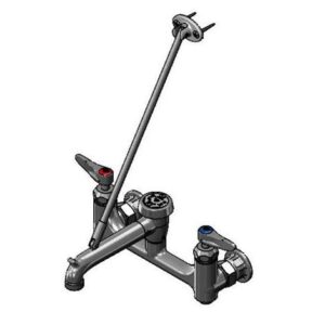 SERVICE SINK FAUCET, 8" WALL MOUNT,