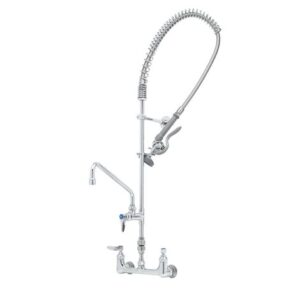 PRE-RINSE UNIT: WALL MOUNT, 8" CENTERS,