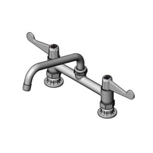 8" DECK MOUNT MIXING FAUCET WITH SWING