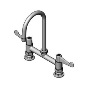 8" DECK MOUNT MIXING FAUCET WITH SWIVEL