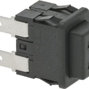 PULSANTE UNIPOLARE NERO 16A 250V