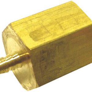 RACCORDO PORTAGOMMA ø 1/8"F ø 2,7 OTTONE