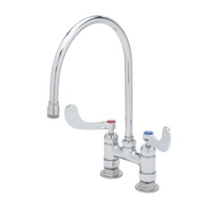 4" DECK MOUNT SURGICAL FAUCET W/ CERAMA,