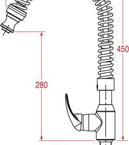 DOCCIA PRELAVAGGIO CLASSIC 450 mm