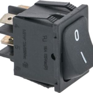 INTERRUTTORE BIPOLARE NERO 10A 250V