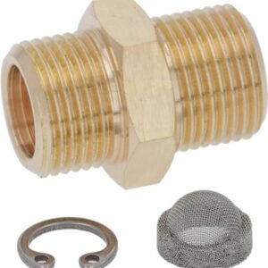 RACCORDO OTTONE ø 3/8"M 3/8"M CON FILTRO