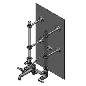 SERVICE SINK FAUCET, INVERTED INLETS FOR
