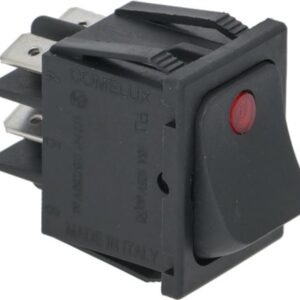 INTERRUTTORE BIPOLARE NERO 16A 250V