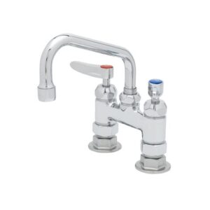 4" C/C DECK MOUNT FAUCET, CERAMAS, 6"