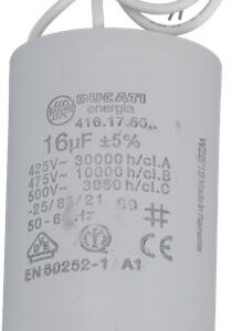 CONDENSATORE DUCATI ENERGIA 16µF C/CAVO