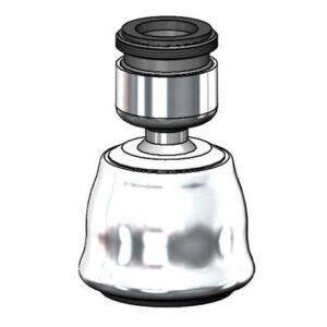 SWIVEL AERATOR, DUAL SPRAY PATTERN -