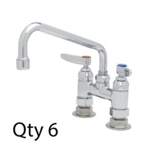 DOUBLE PANTRY FAUCET, DECK MOUNT, 4"