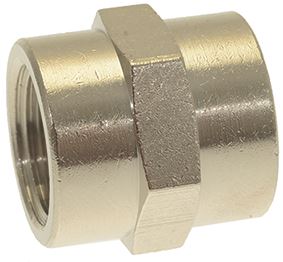 RACCORDO ø 3/8"F-3/8"F NICHELATO